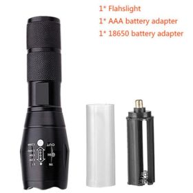 Ultra-Bright 990,000 Lumens LED Flashlight & AAA Holder - Tactical Camping Torch (Option: A)